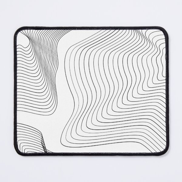 Item preview, Mind Map Lines,Abstract Topographic Line Art – Black and White Pattern designed and sold by TeutaDesings.