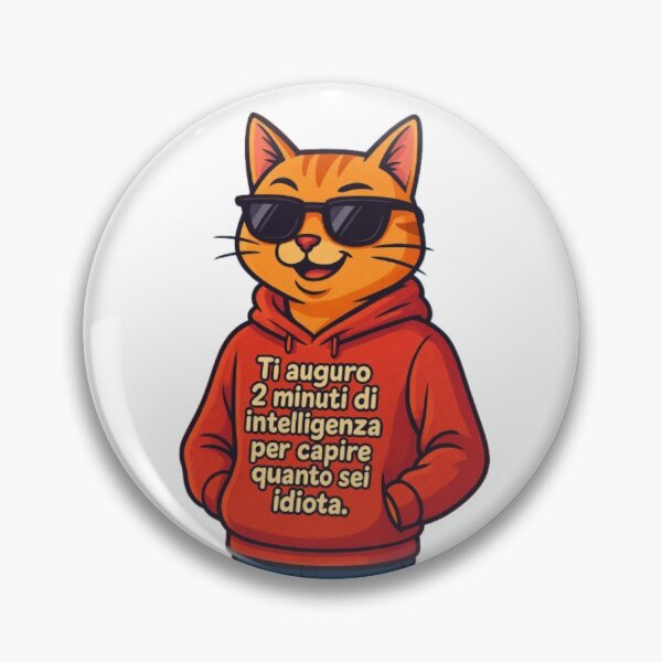 Item preview, Gatto con Felpa Ironica – “Ti auguro 2 minuti di intelligenza” designed and sold by IroniaeCo.