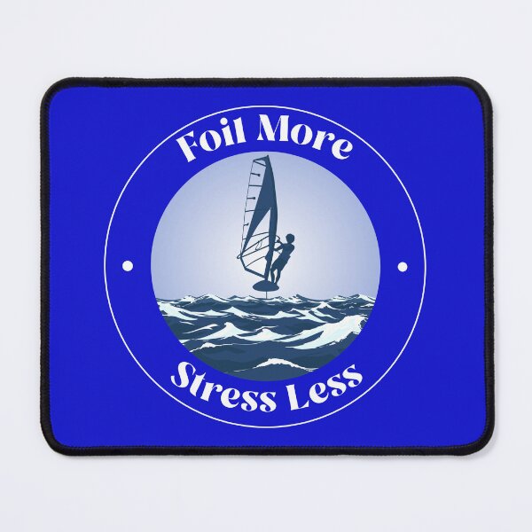 Item preview, Foil More - Stress Less - Windfoiler for dark apparel designed and sold by Wind Meets Foil Tees.