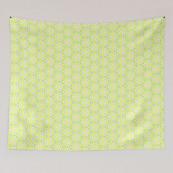 Item preview, vector green yellow apples seamless colorful repeat pattern designed and sold by Abrahamjrnd.