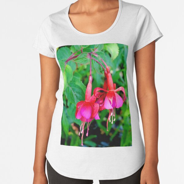 Red and Purple Fuchsia Premium Scoop T-Shirt