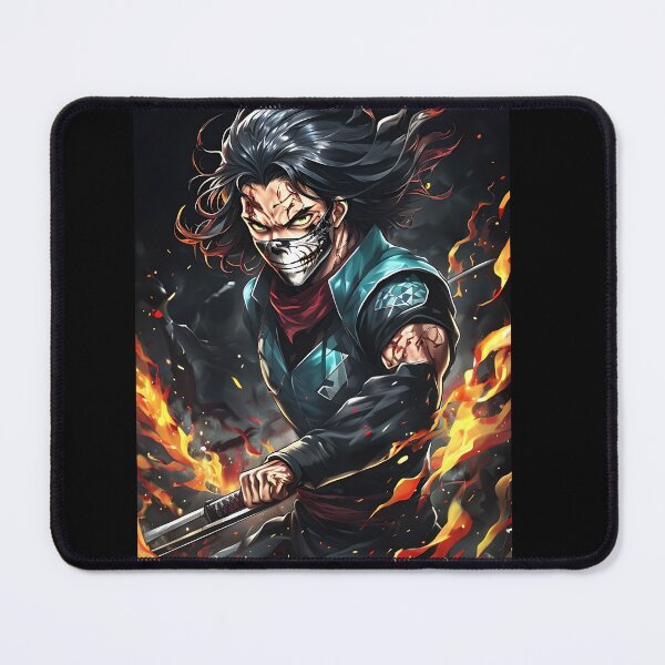 Item preview, Dark Anime Warrior in Battle Mask designed and sold by GiftLore Studio.