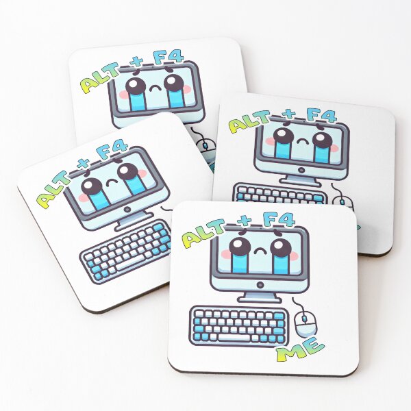 Item preview, ALT + F4 Me Crying PC Sticker designed and sold by CowysCreations.