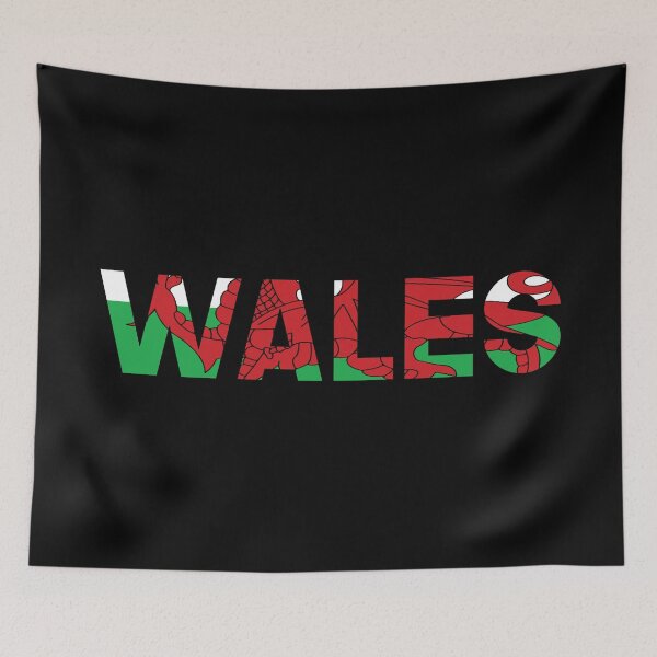 Item preview, Wales Text in Flag Colours designed and sold by SJB8Art.