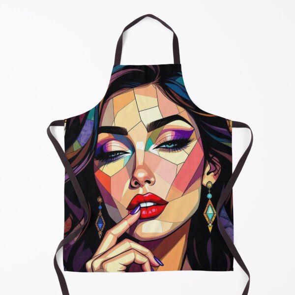 Item preview, Byzantine Icon Girl – Bold Wink in Sacred Art Style designed and sold by TeutaDesings.