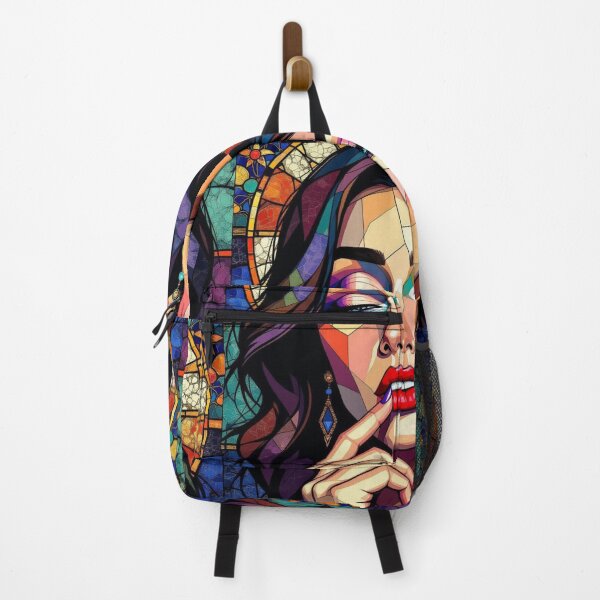 Item preview, Byzantine Icon Girl – Bold Wink in Sacred Art Style designed and sold by TeutaDesings.