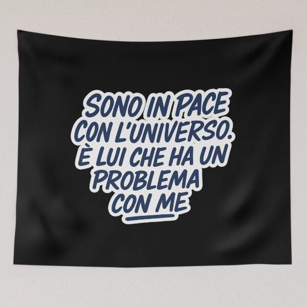 Item preview, Sono in Pace con l’Universo – Frase Ironica in Stile Graffiti designed and sold by IroniaeCo.