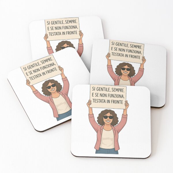 Item preview, Sii gentile. O testata in fronte – Manifesto ironico designed and sold by IroniaeCo.