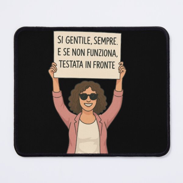 Item preview, Sii gentile. O testata in fronte – Manifesto ironico designed and sold by IroniaeCo.