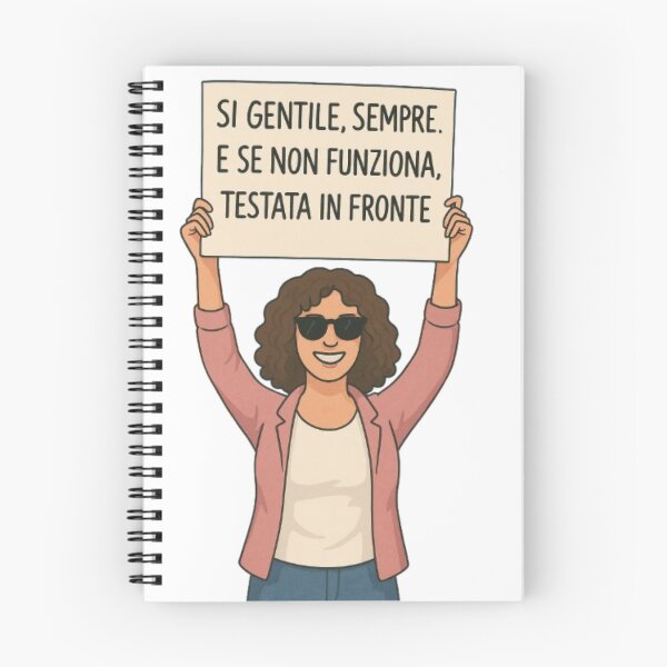 Item preview, Sii gentile. O testata in fronte – Manifesto ironico designed and sold by IroniaeCo.