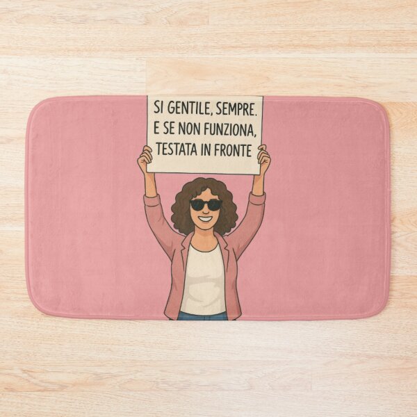 Item preview, Sii gentile. O testata in fronte – Manifesto ironico designed and sold by IroniaeCo.