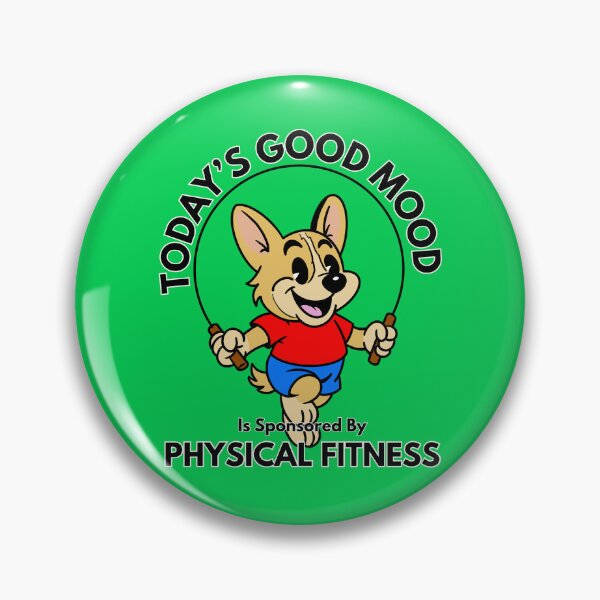 Item preview, Today’s Good Mood Is Sponsored by Physical Fitness designed and sold by Kate Miller Illustrator.
