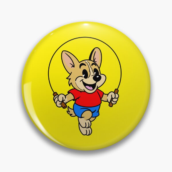 Item preview, Good Mood Jump Roping Dog designed and sold by Kate Miller Illustrator.