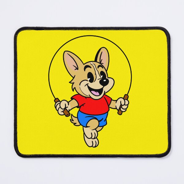 Item preview, Good Mood Jump Roping Dog designed and sold by Kate Miller Illustrator.