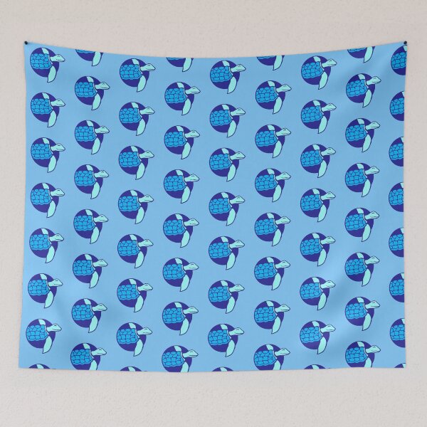 Item preview, Water Turtle swimms happy smiles cute comic cartoon designed and sold by shirt-o-mat.