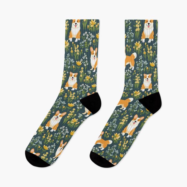 Item preview, Corgi Cottagecore designed and sold by Windmill Wildflowers.