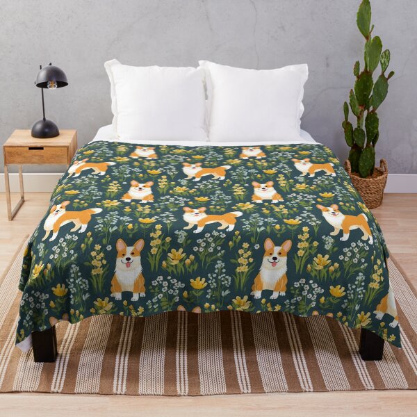 Item preview, Corgi Cottagecore designed and sold by Windmill Wildflowers.