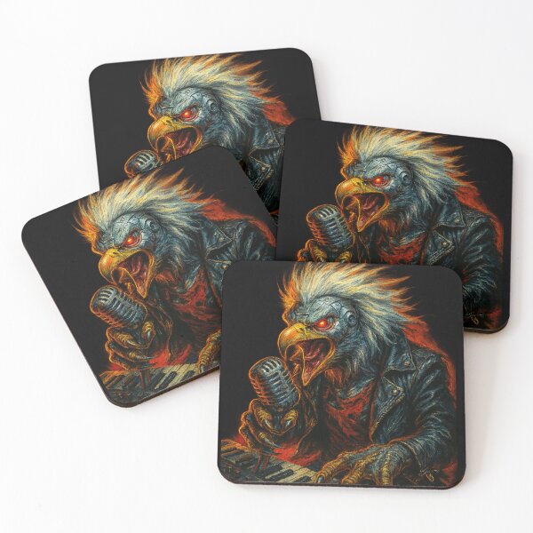 Item preview, Heavy-Metal Eagle playing a Keyboard designed and sold by RebelBeastCreations.