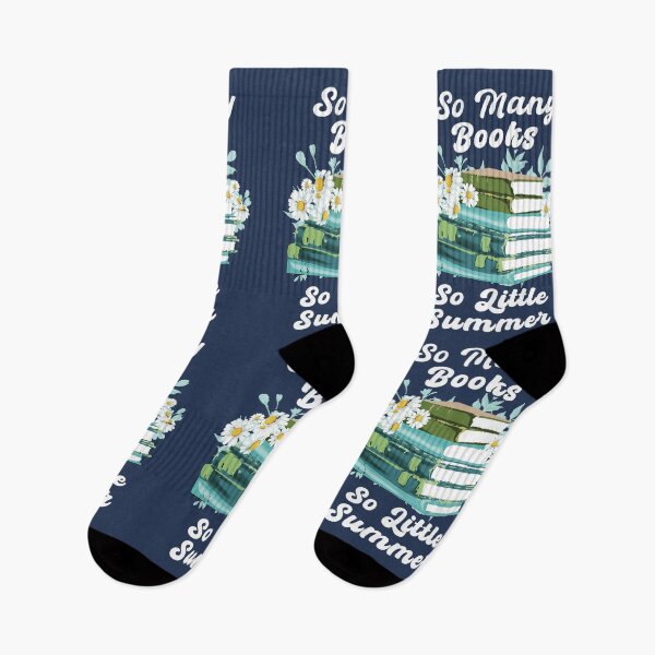 Item preview, So Many Books So Little Summer – Cute Floral Reading Design for Book Lovers designed and sold by Dmetalx Art Apparel.