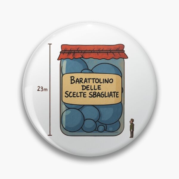 Item preview, Barattolino delle Scelte Sbagliate – Illustrazione Ironica Colorata designed and sold by IroniaeCo.
