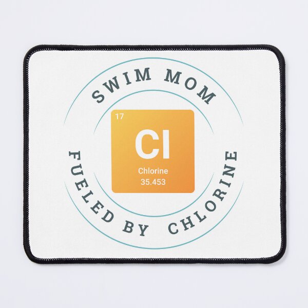 Item preview, Funny Swim Mom Fueled by Chlorine Pool Life designed and sold by LaneLineThreads.