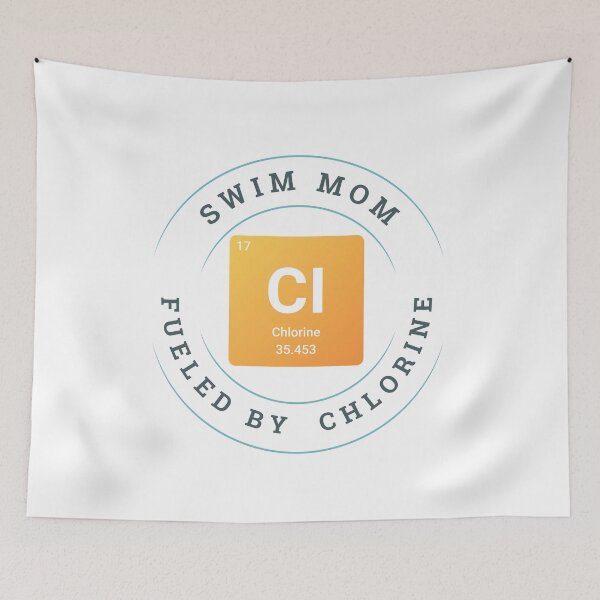 Item preview, Funny Swim Mom Fueled by Chlorine Pool Life designed and sold by LaneLineThreads.