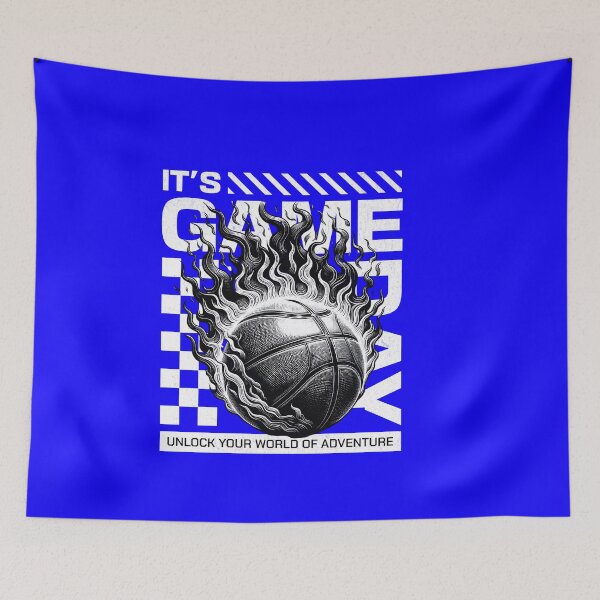 Item preview, Flaming Basketball Game Day - Unlock Your Adventure designed and sold by flidesign .
