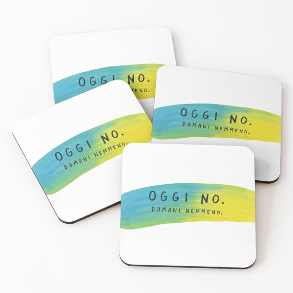 Item preview, Oggi No. Domani Nemmeno – Citazione Ironica Colorata designed and sold by IroniaeCo.