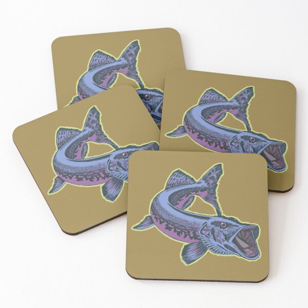Item preview, pike fish, spinning, fishing, outdoors, Illustration & drawing designed and sold by Half Mess.