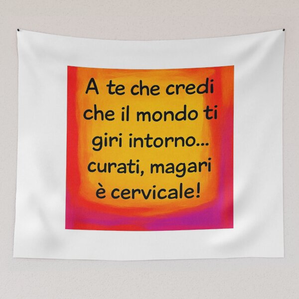 Item preview, Il mondo non ti gira intorno – Frase ironica designed and sold by IroniaeCo.
