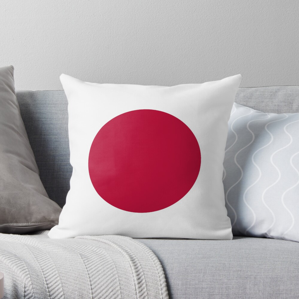 日章旗 日の丸 Flag Of Japan Japanese Flag Throw Pillow By Martstore Redbubble