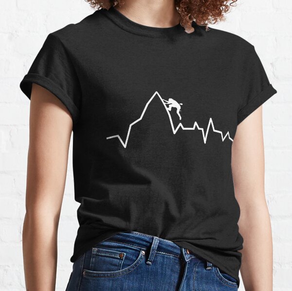 Climbing Heartbeat Climbing Gift Classic T-Shirt