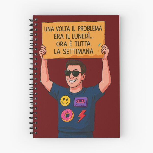 Item preview, Il problema non è più il lunedì – Illustrazione Pop Art designed and sold by IroniaeCo.