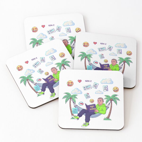 Item preview, Peace Over Paychecks - Remote Work Paradise Life Balance Meme designed and sold by AnnDesignStudio.
