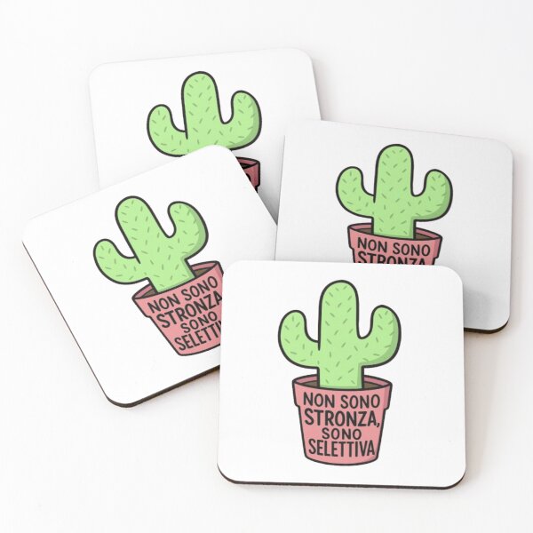 Item preview, Cactus ironico – “Non sono stronza, sono selettiva” designed and sold by IroniaeCo.