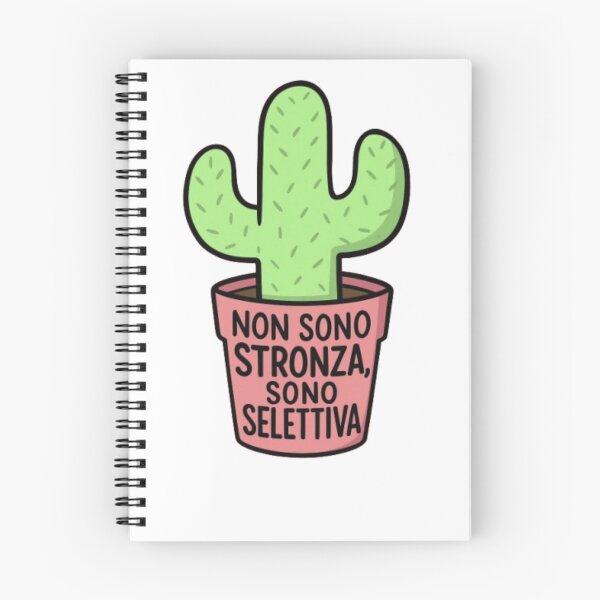 Item preview, Cactus ironico – “Non sono stronza, sono selettiva” designed and sold by IroniaeCo.