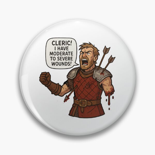 Item preview, Cleric! - Funny, Dungeons Dragons, RPG, Fighter, Cleric Cure, Geek designed and sold by MatoPatos.