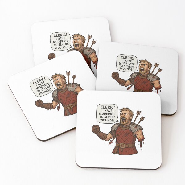 Item preview, Cleric! - Funny, Dungeons Dragons, RPG, Fighter, Cleric Cure, Geek designed and sold by MatoPatos.