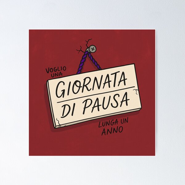Item preview, Giornata di Pausa – Ironia in pausa lunga designed and sold by IroniaeCo.