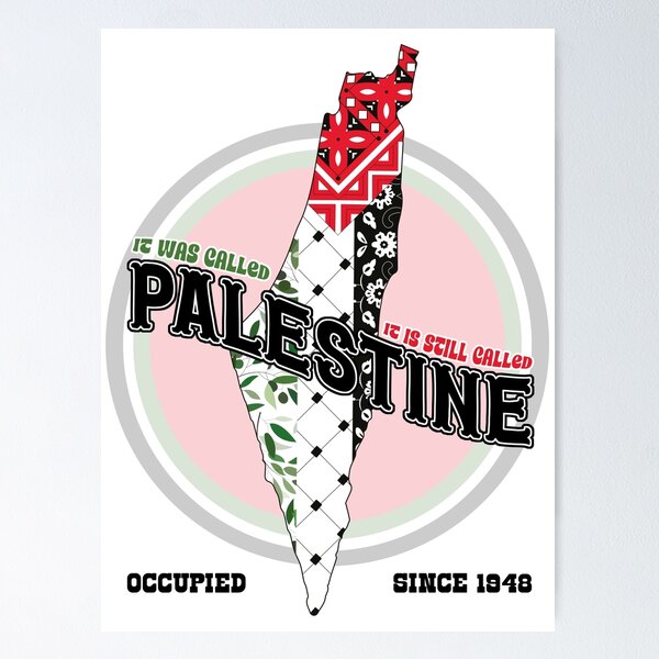 Item preview, It Was Called Palestine – Still Called Palestine Map Art designed and sold by Pulse Creativity Designs.