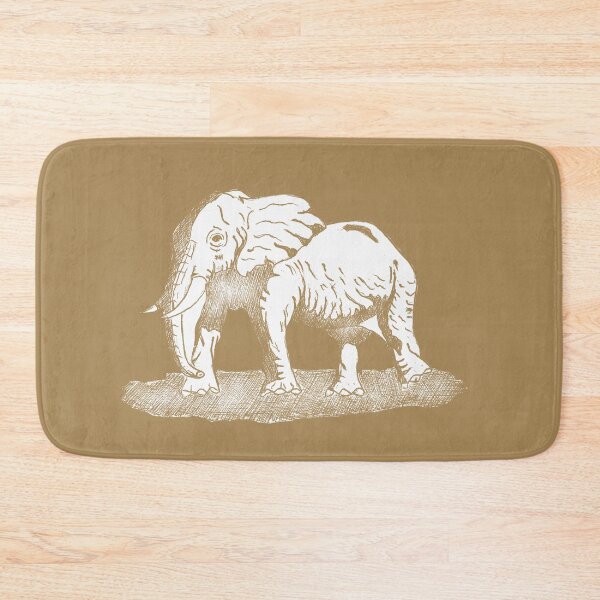 Item preview, Elephant head drawing, animal from Africa, nature and culture designed and sold by Half Mess.
