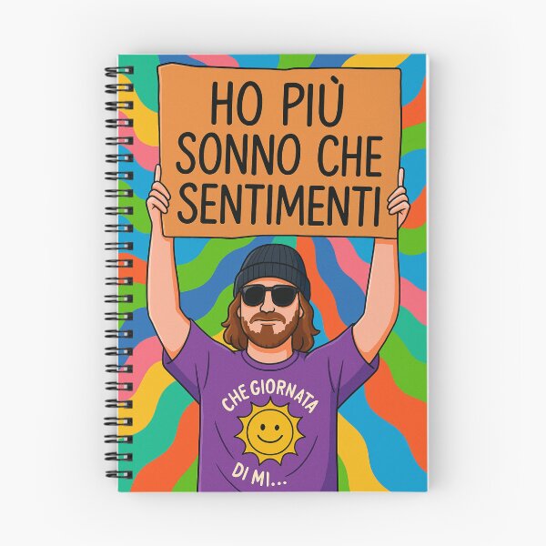 Item preview, Ho più sonno che sentimenti – Illustrazione ironica designed and sold by IroniaeCo.