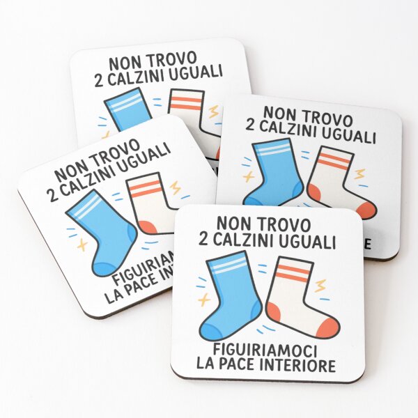 Item preview, Non trovo due calzini uguali – Figuriamoci la pace interiore designed and sold by IroniaeCo.