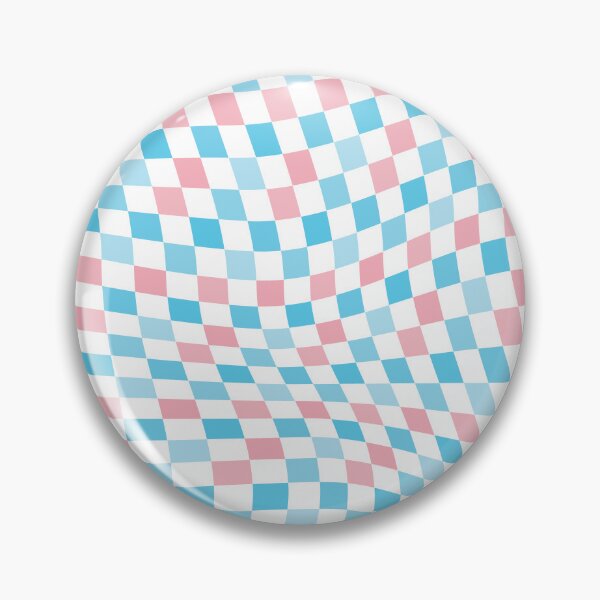 Item preview, Warped Check Print - Trans Pride designed and sold by Daniel Bevis Design.