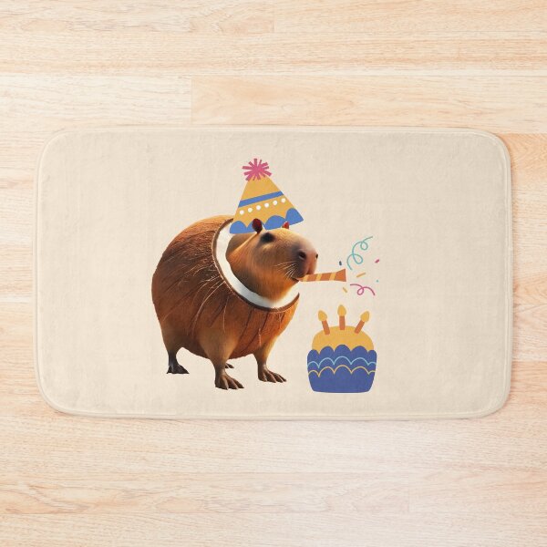 Item preview, Capibarello Cocossini Birthday – Celebrate with Coconut Capybara Meme  designed and sold by EmeraldeaArt.