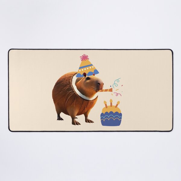 Item preview, Capibarello Cocossini Birthday – Celebrate with Coconut Capybara Meme designed and sold by EmeraldeaArt.
