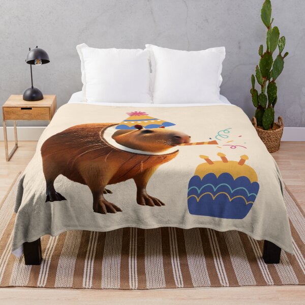 Item preview, Capibarello Cocossini Birthday – Celebrate with Coconut Capybara Meme  designed and sold by EmeraldeaArt.