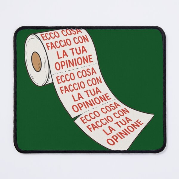 Item preview, Ecco cosa faccio con la tua opinione – Illustrazione ironica con carta igienica designed and sold by IroniaeCo.