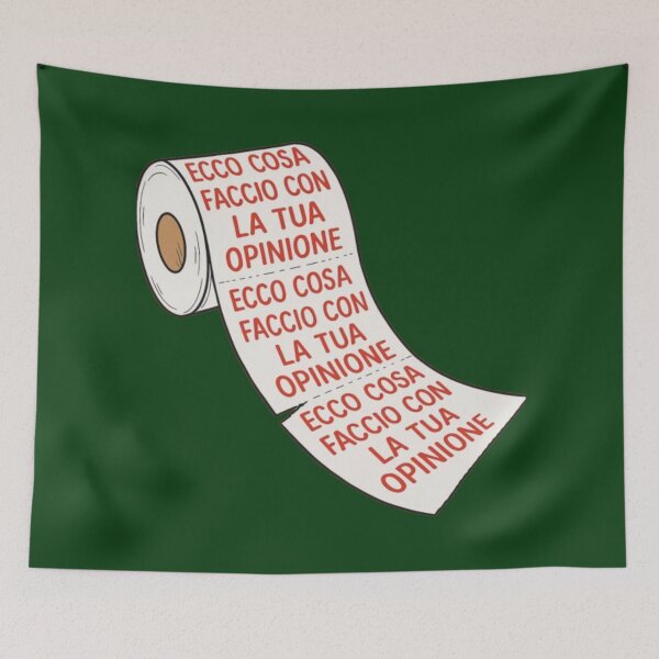 Item preview, Ecco cosa faccio con la tua opinione – Illustrazione ironica con carta igienica designed and sold by IroniaeCo.