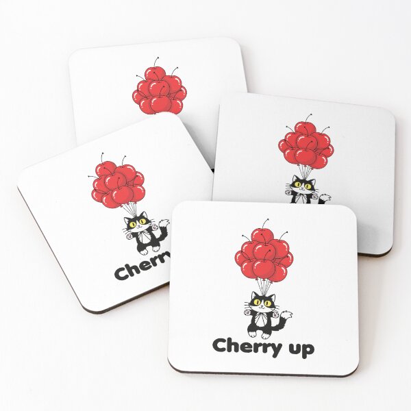 Item preview, Happy cat, Cherry up cat  designed and sold by Ameerh Workshop .